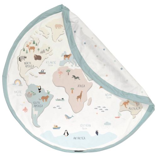 Play&Go Worldmap Colors Spielzeugsack – Große Spielmatte & Aufbewahrung