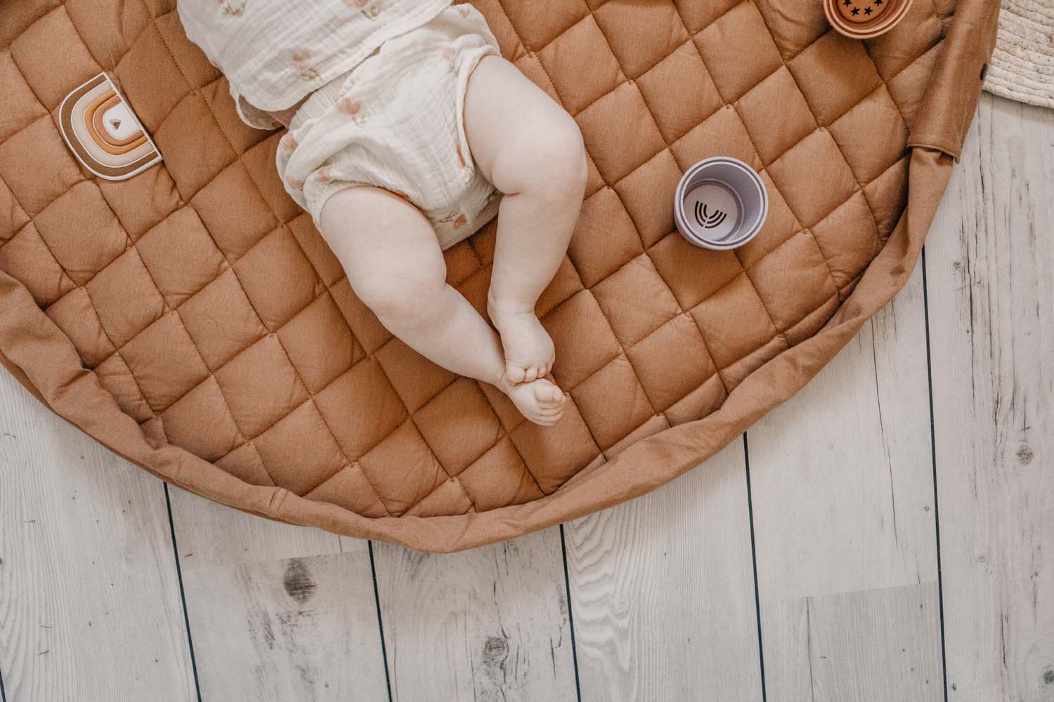 Play&Go Tawny Brown Organic Babymat & Bag – 3-in-1 Bio-Spielmatte & Aufbewahrung