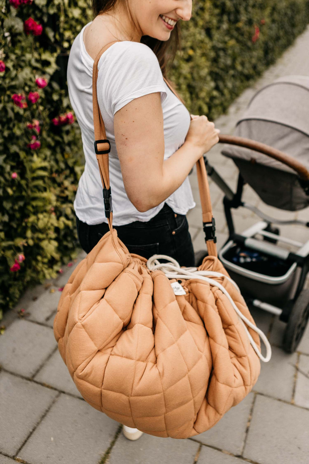 Play&Go Tawny Brown Organic Babymat & Bag – 3-in-1 Bio-Spielmatte & Aufbewahrung