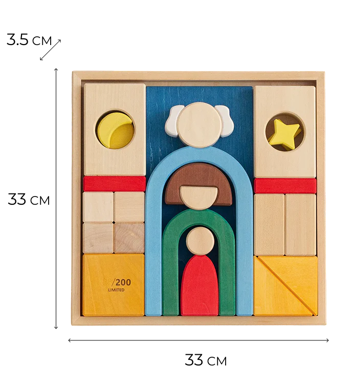 AVDAR The Story Holzbausteine – 23-teilig Limited Edition