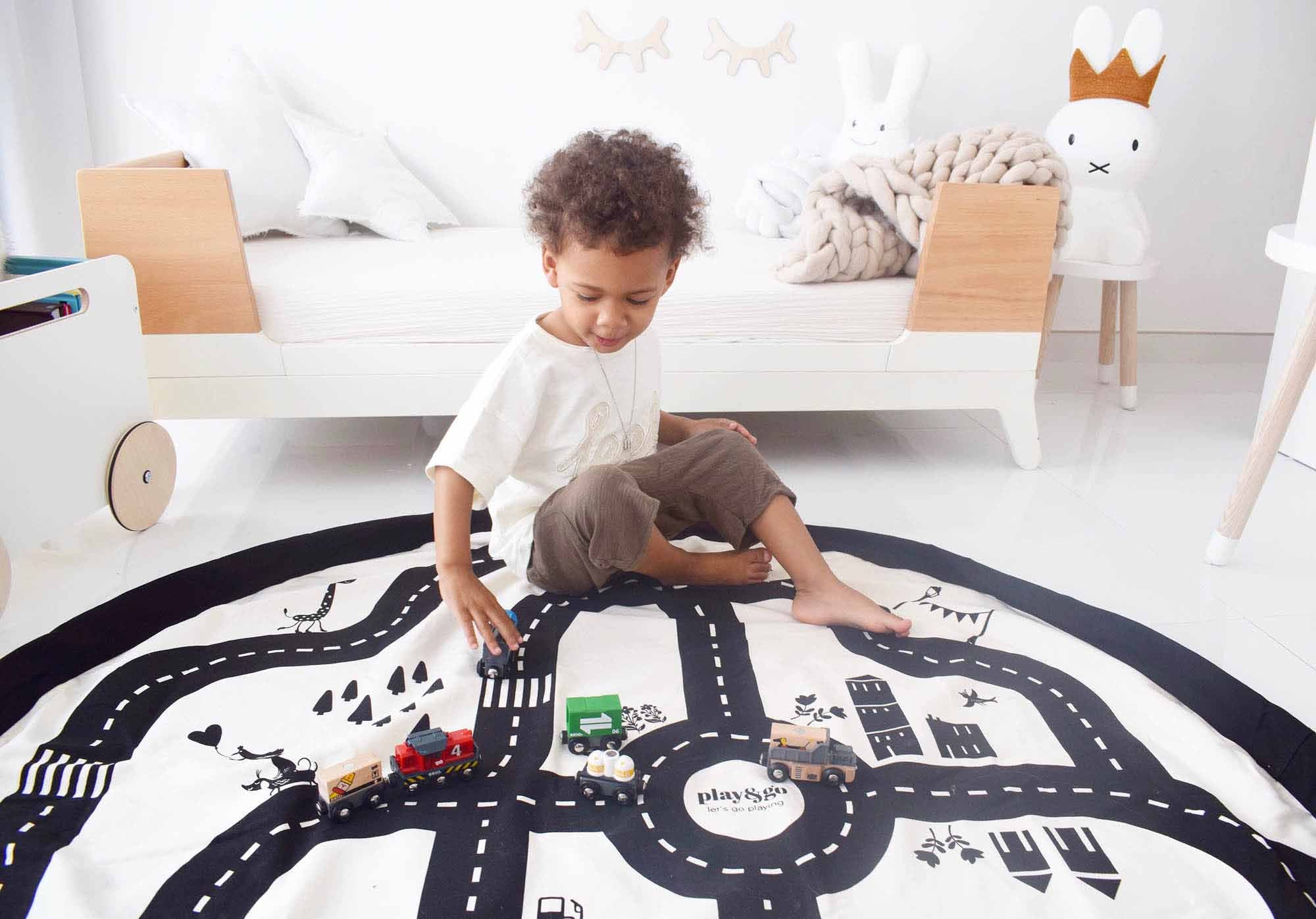 Play&Go Roadmap Thunderbolt Spielzeugsack – Große Spielmatte & Aufbewahrung