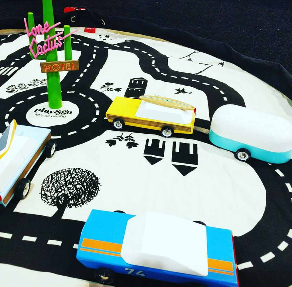 Play&Go Roadmap Thunderbolt Spielzeugsack – Große Spielmatte & Aufbewahrung