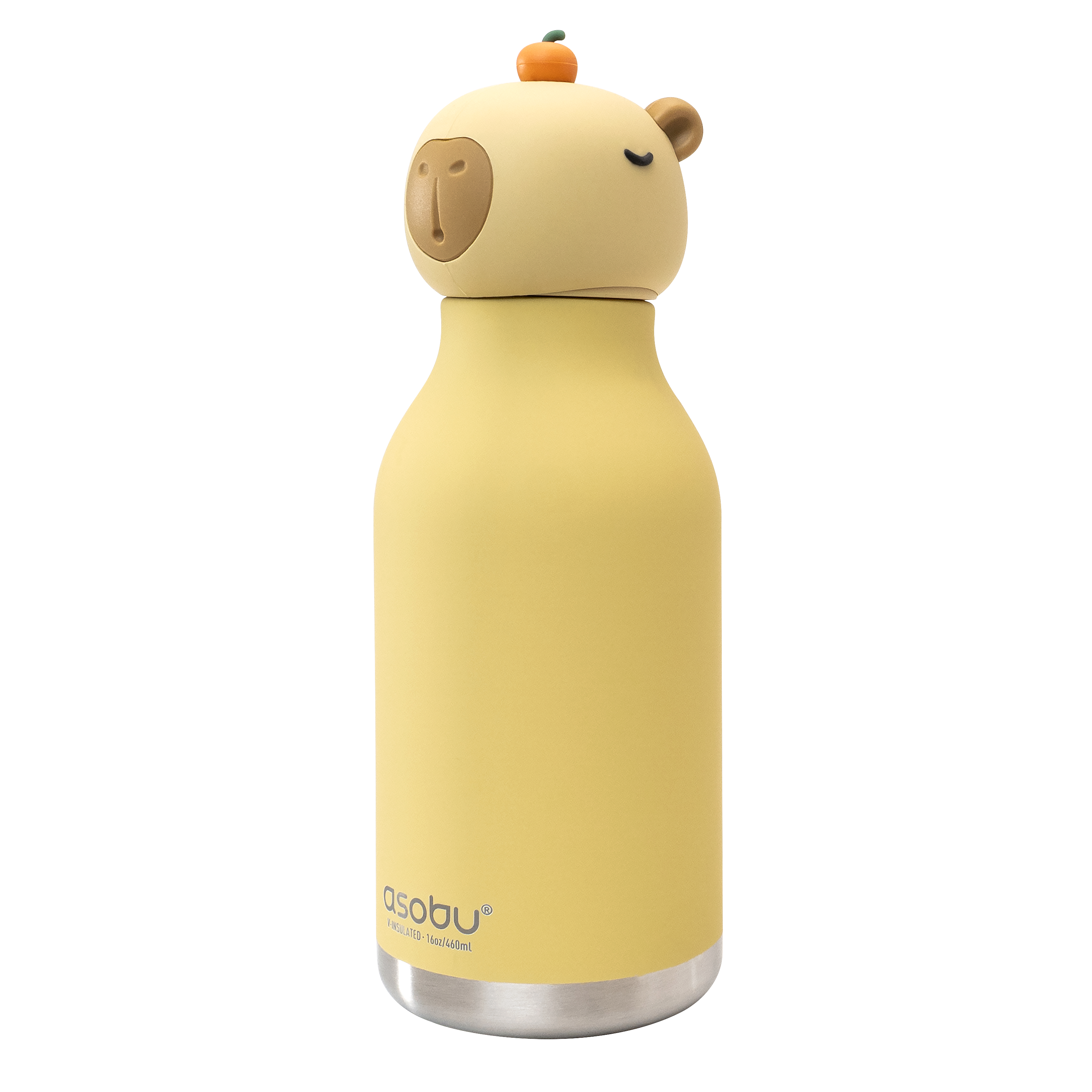 Asobu Bestie Capybara Trinkflasche | Isolierte Kinderflasche 460 ml