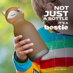 Asobu Bestie Fox Trinkflasche | Isolierte Kinderflasche 460 ml