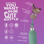 Asobu Bestie Reindeer Trinkflasche | Isolierte Kinderflasche 460 ml