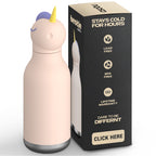 Asobu Bestie Unicorn Trinkflasche | Isolierte Kinderflasche 460 ml
