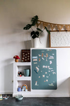 Ferflex Magnetische Wandtafel Rechteck – Smaragdgrün, S Size