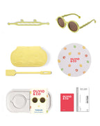 OLIVIO & CO Toddler Sonnenbrille Round Lime Green – UV400 Schutz für Kleinkinder