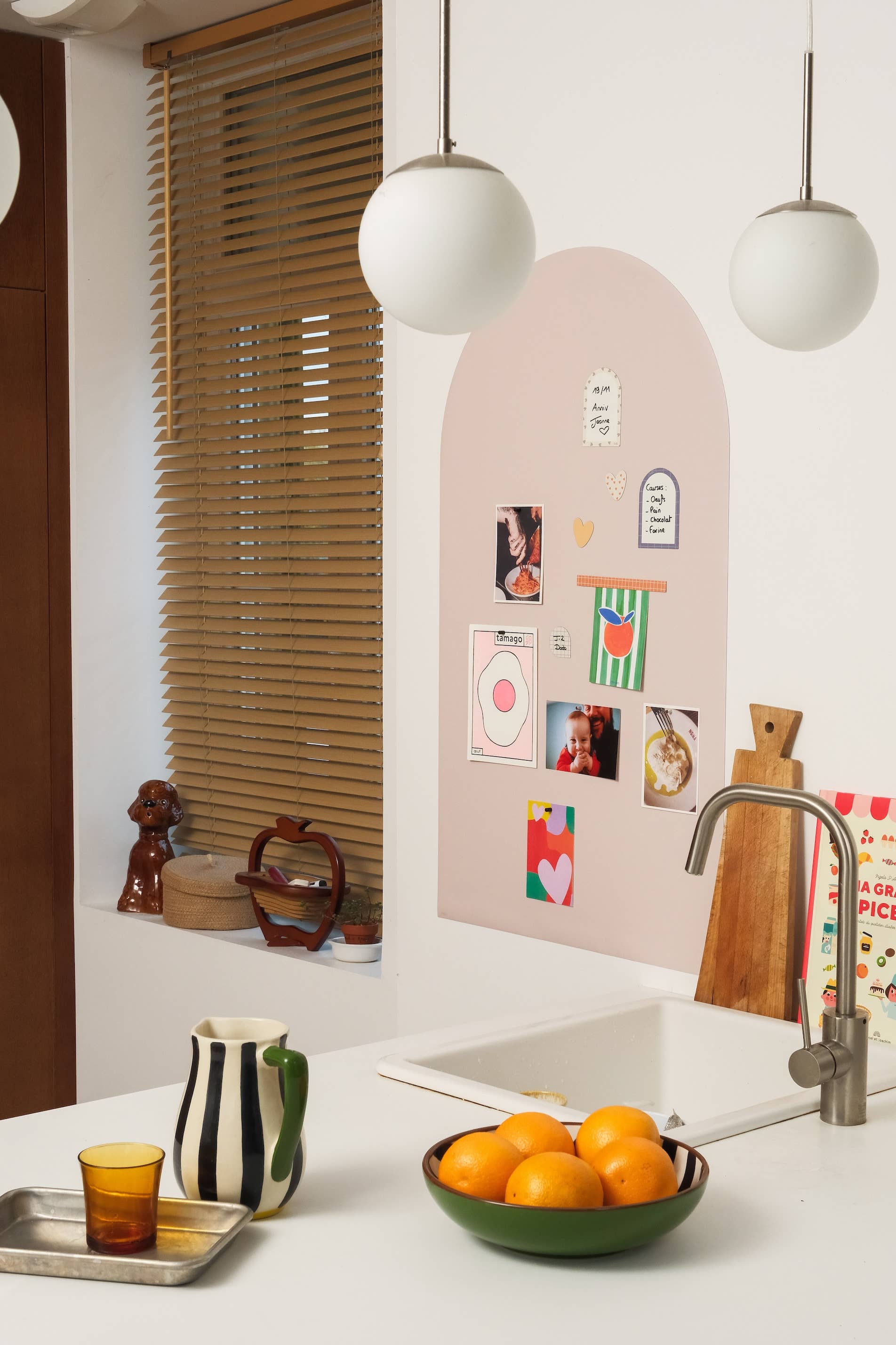 Ferflex Magnetische Wandtafel Arche – Beige Rosé