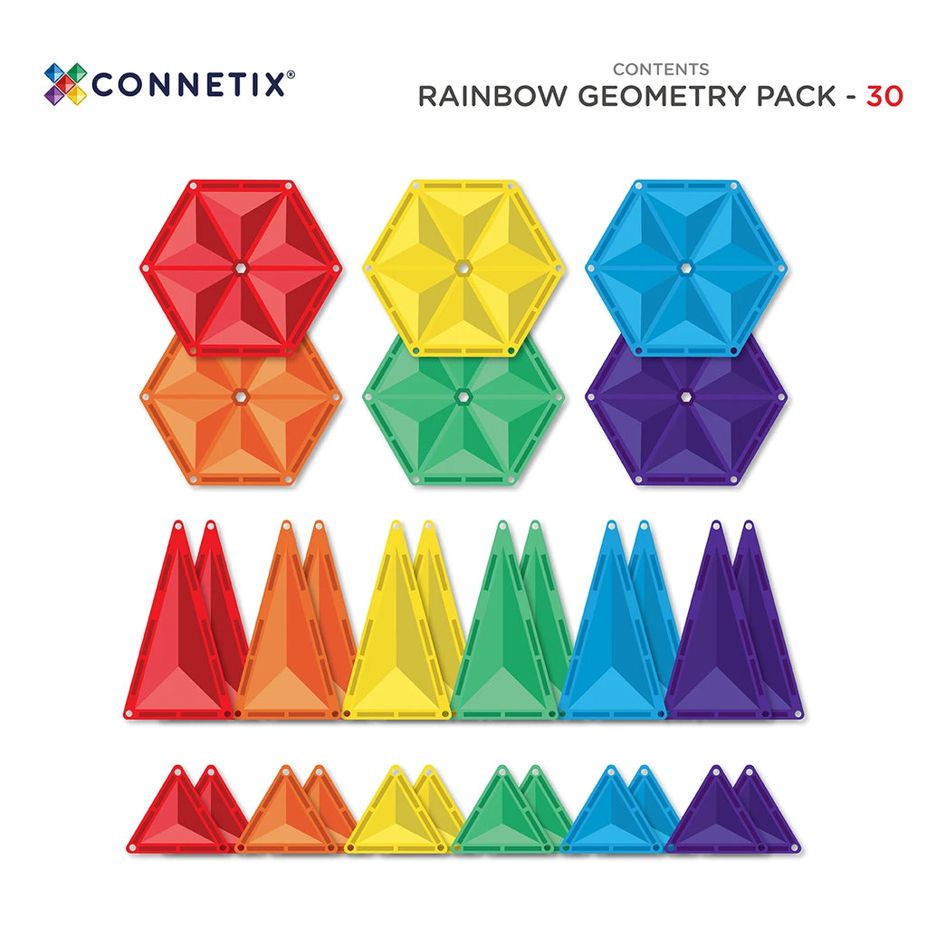 Connetix Rainbow Geometry Pack 30 Teile