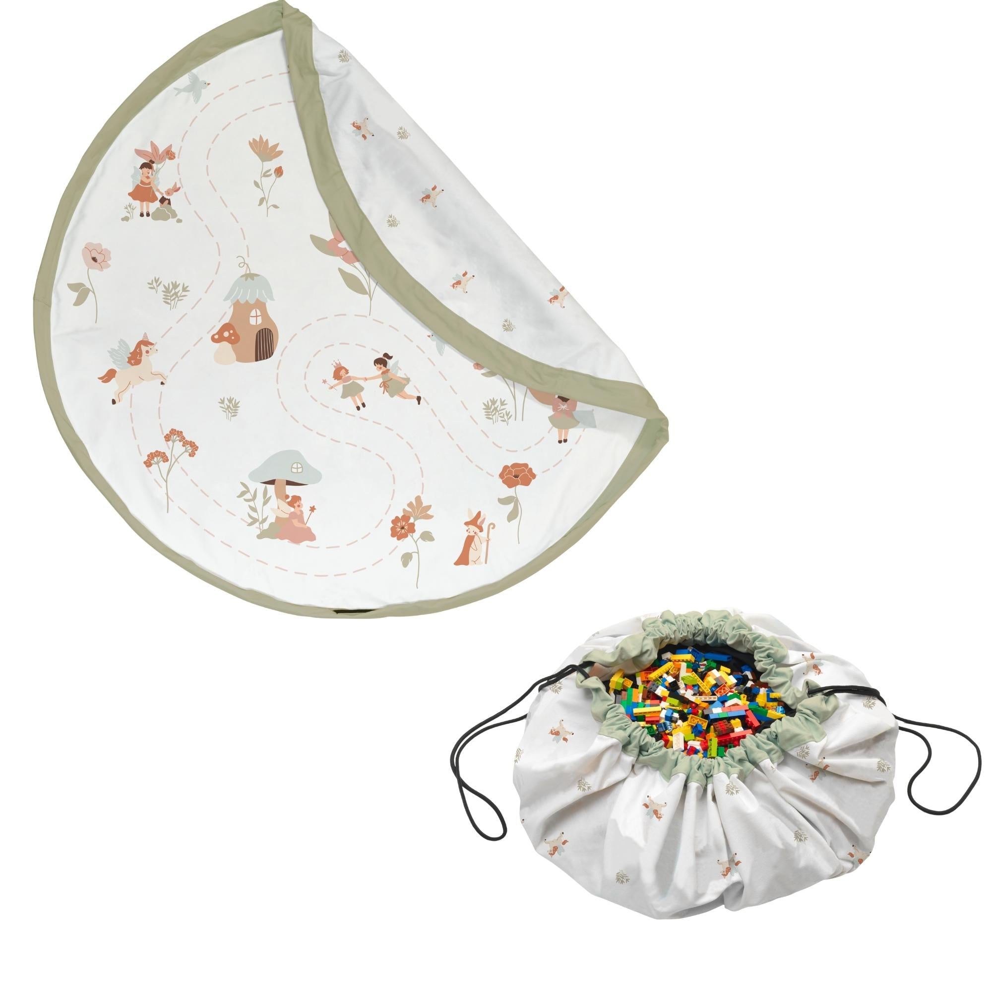 Play&Go Fairyworld Spielzeugsack – Große 2-in-1 Spielmatte & Aufbewahrung