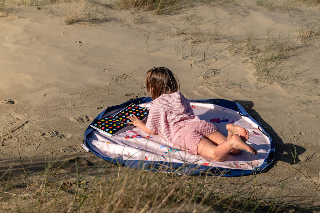 Play&Go Outdoor Beach Spielmatte – Wasserdichte 2-in-1 Spielmatte & Aufbewahrung