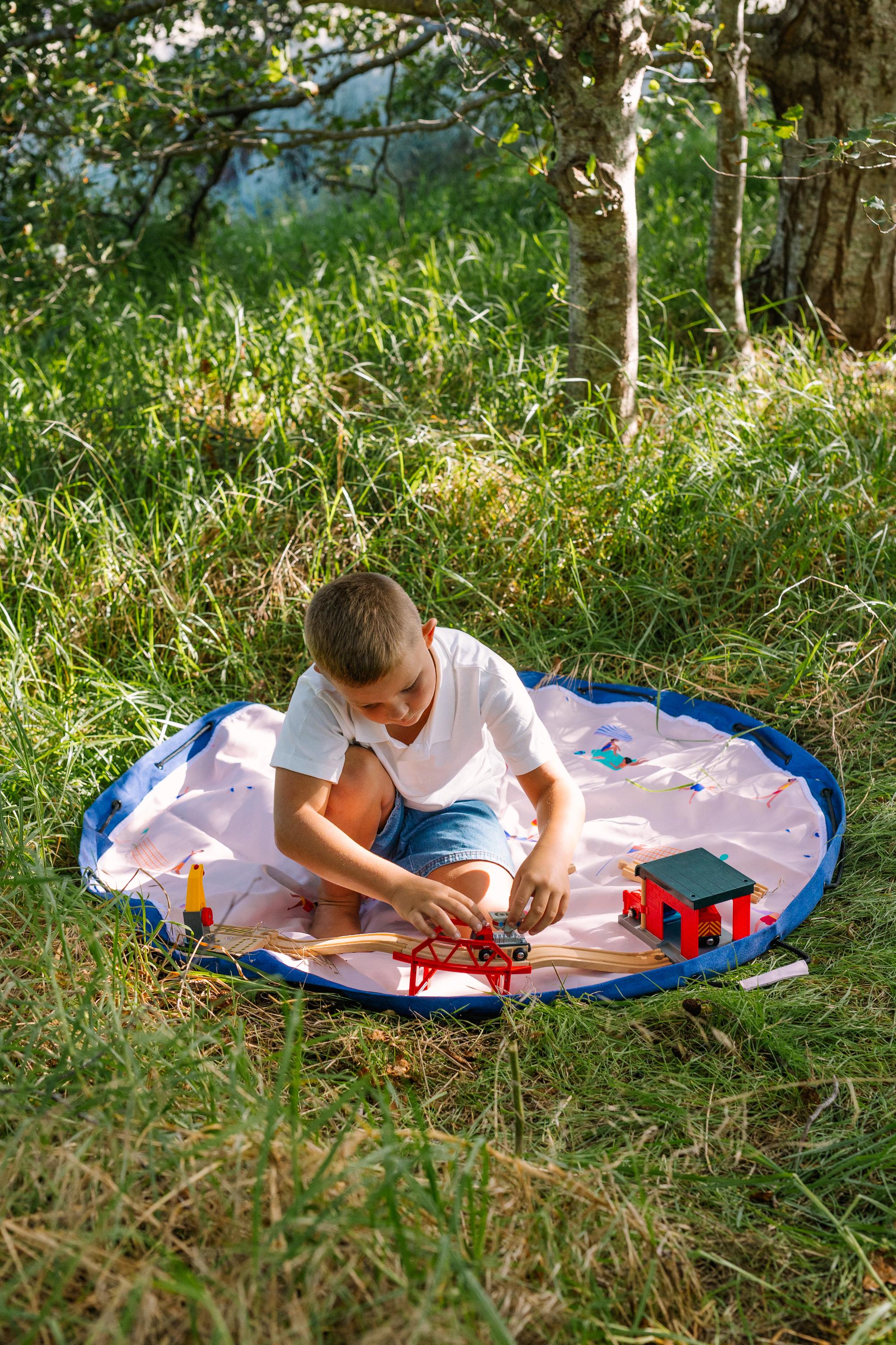 Play&Go Outdoor Beach Spielmatte – Wasserdichte 2-in-1 Spielmatte & Aufbewahrung