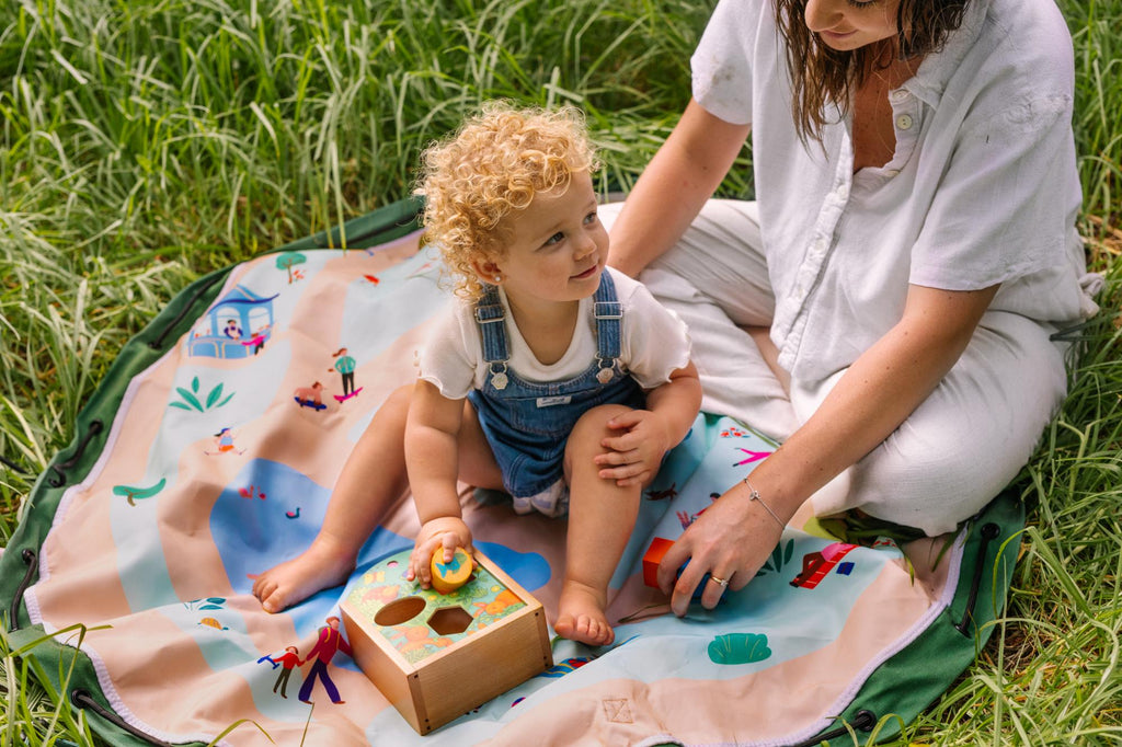 Play&Go Outdoor Parc Spielmatte – Wasserdicht & Pflegeleicht