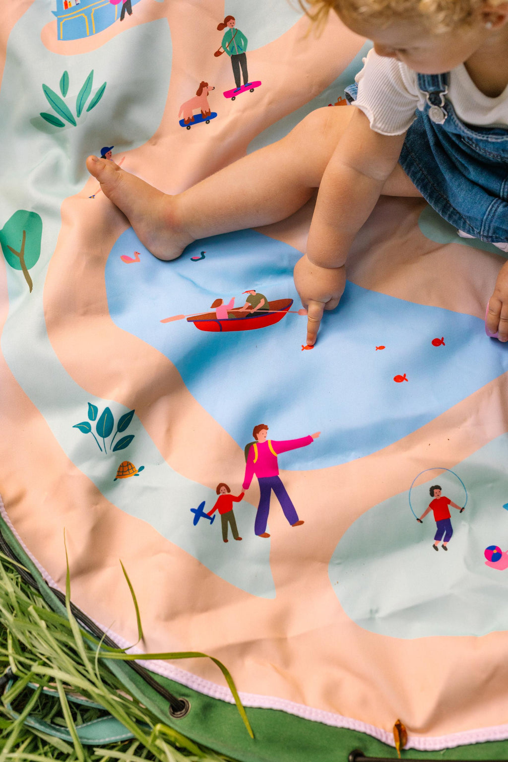 Play&Go Outdoor Parc Spielmatte – Wasserdicht & Pflegeleicht