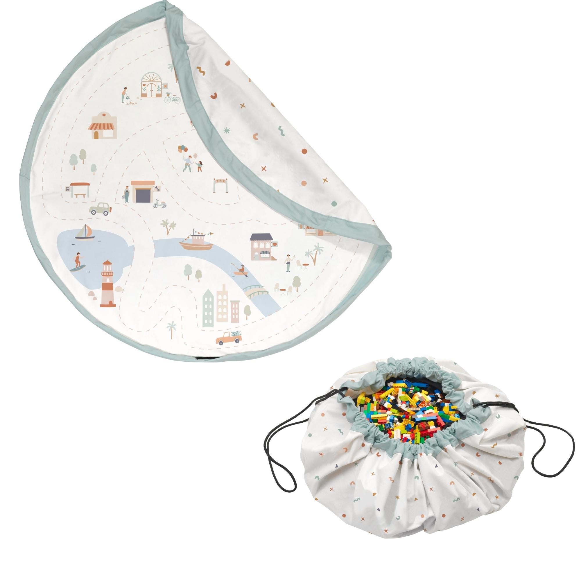 Play&Go Citymap Spielzeugsack – Große Spielmatte & Aufbewahrung