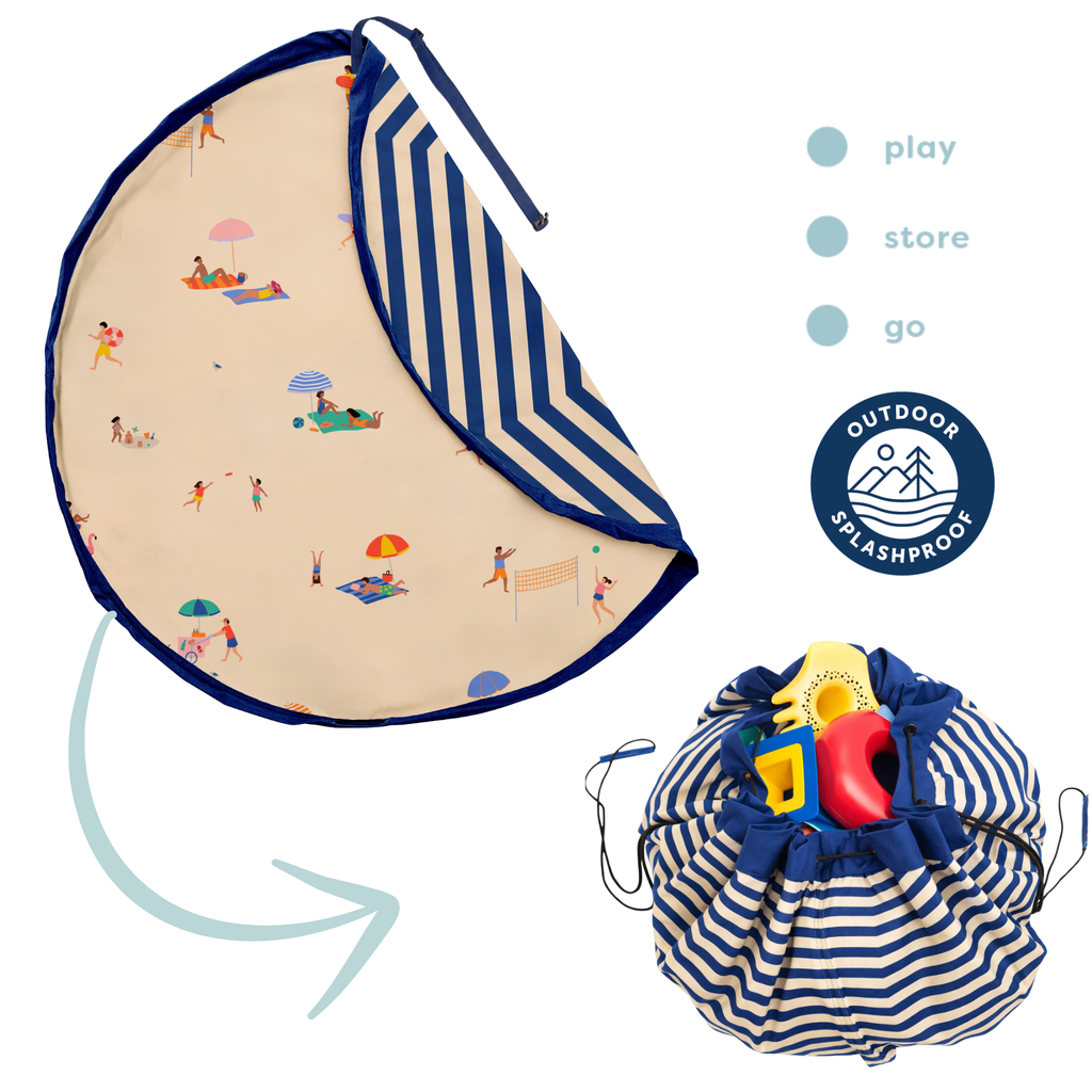 Play&Go Outdoor Beach Spielmatte – Wasserdichte 2-in-1 Spielmatte & Aufbewahrung