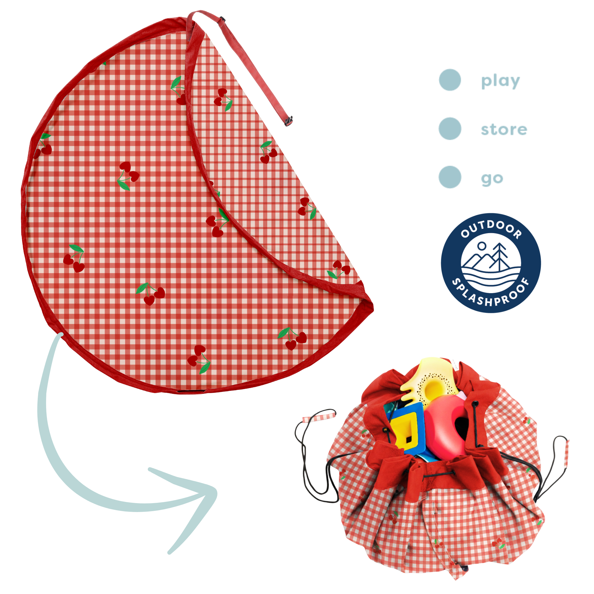 Play&Go Outdoor Picnic Spielmatte – Wasserdicht & Pflegeleicht