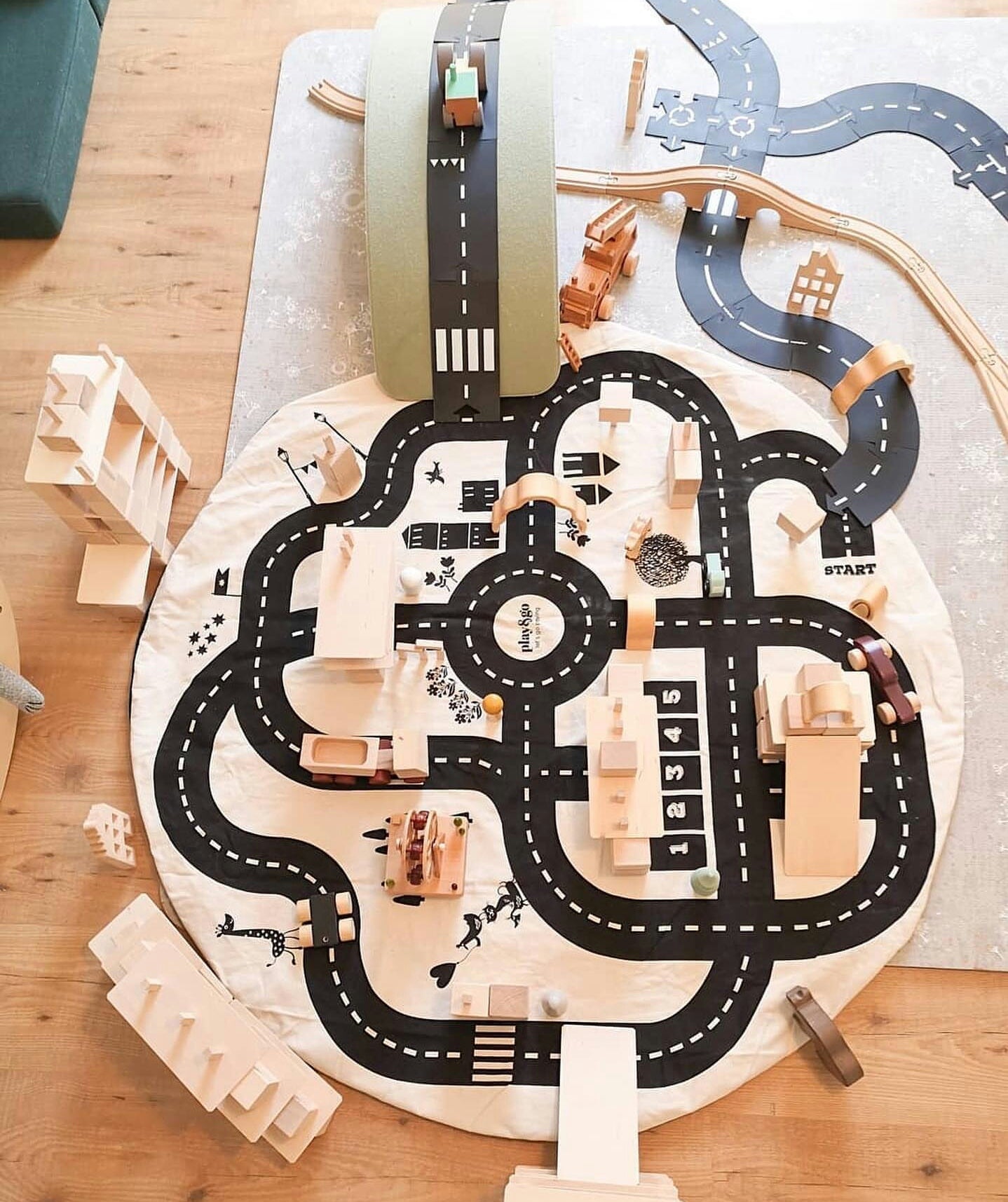 Play&Go Roadmap Thunderbolt Spielzeugsack – Große Spielmatte & Aufbewahrung