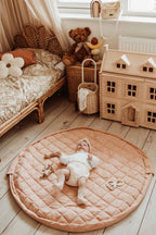 Play&Go Fleuri Organic Babymat & Bag – 3-in-1 Bio-Spielmatte, Aufbewahrung & Wickeltasche