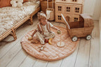 Play&Go Fleuri Organic Babymat & Bag – 3-in-1 Bio-Spielmatte, Aufbewahrung & Wickeltasche