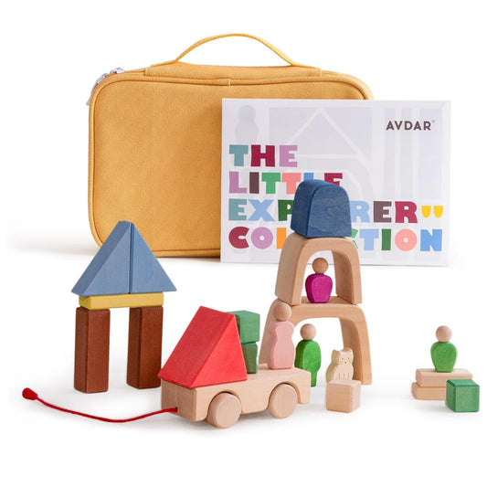 AVDAR Trailer Travel Holzbausteine – 30-teilig