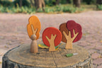 AVDAR Toys-Flat Fall Trees Set-7 pcs Wooden Blocks